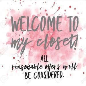 Welcome to my closet!